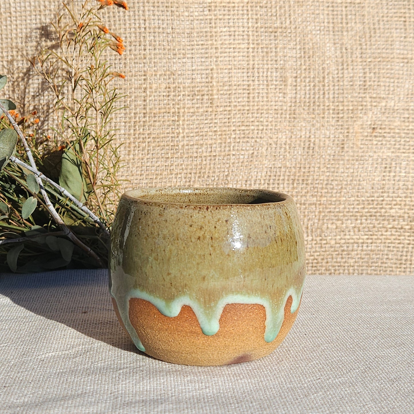 Gobelet sans anse vert olive