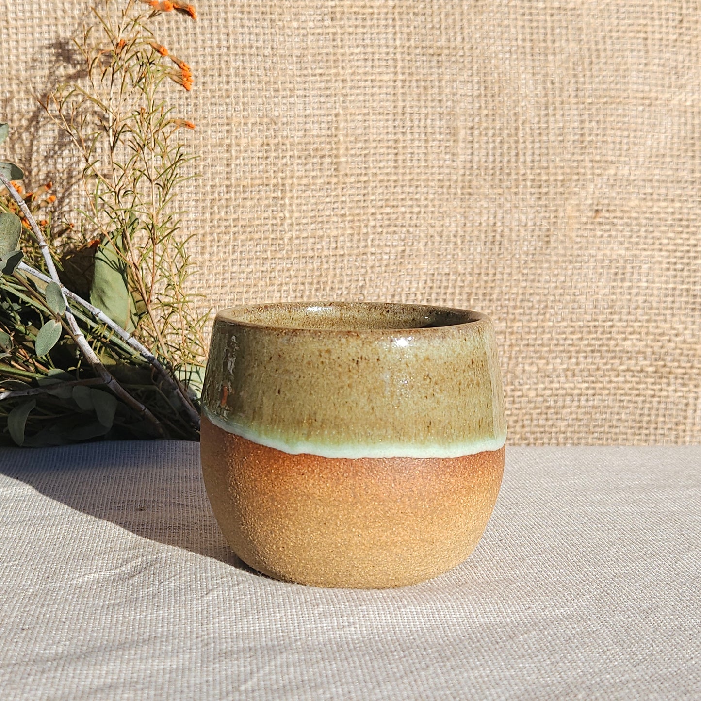 Gobelet sans anse vert olive