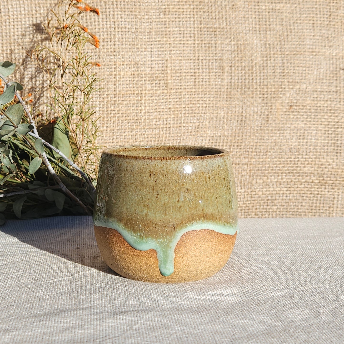 Gobelet sans anse vert olive