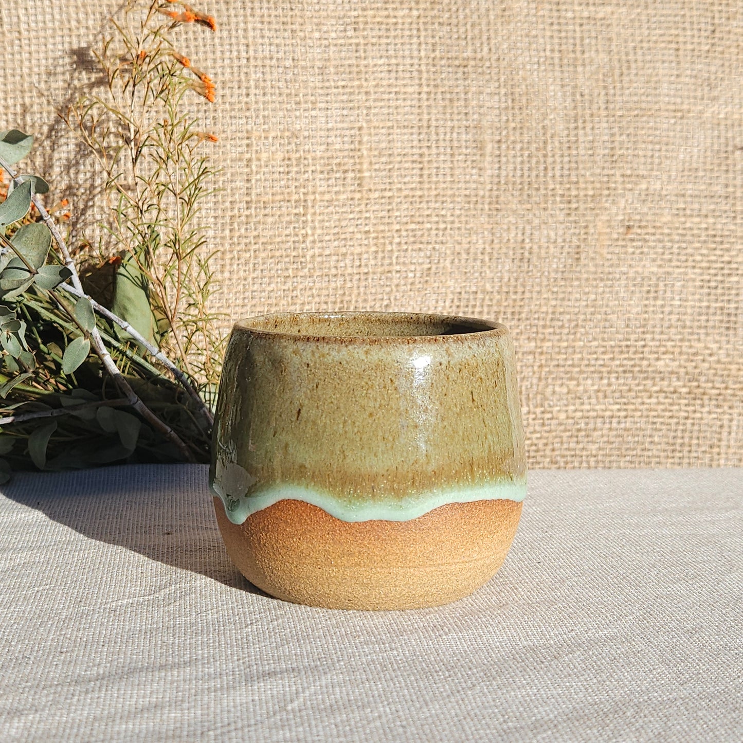 Gobelet sans anse vert olive