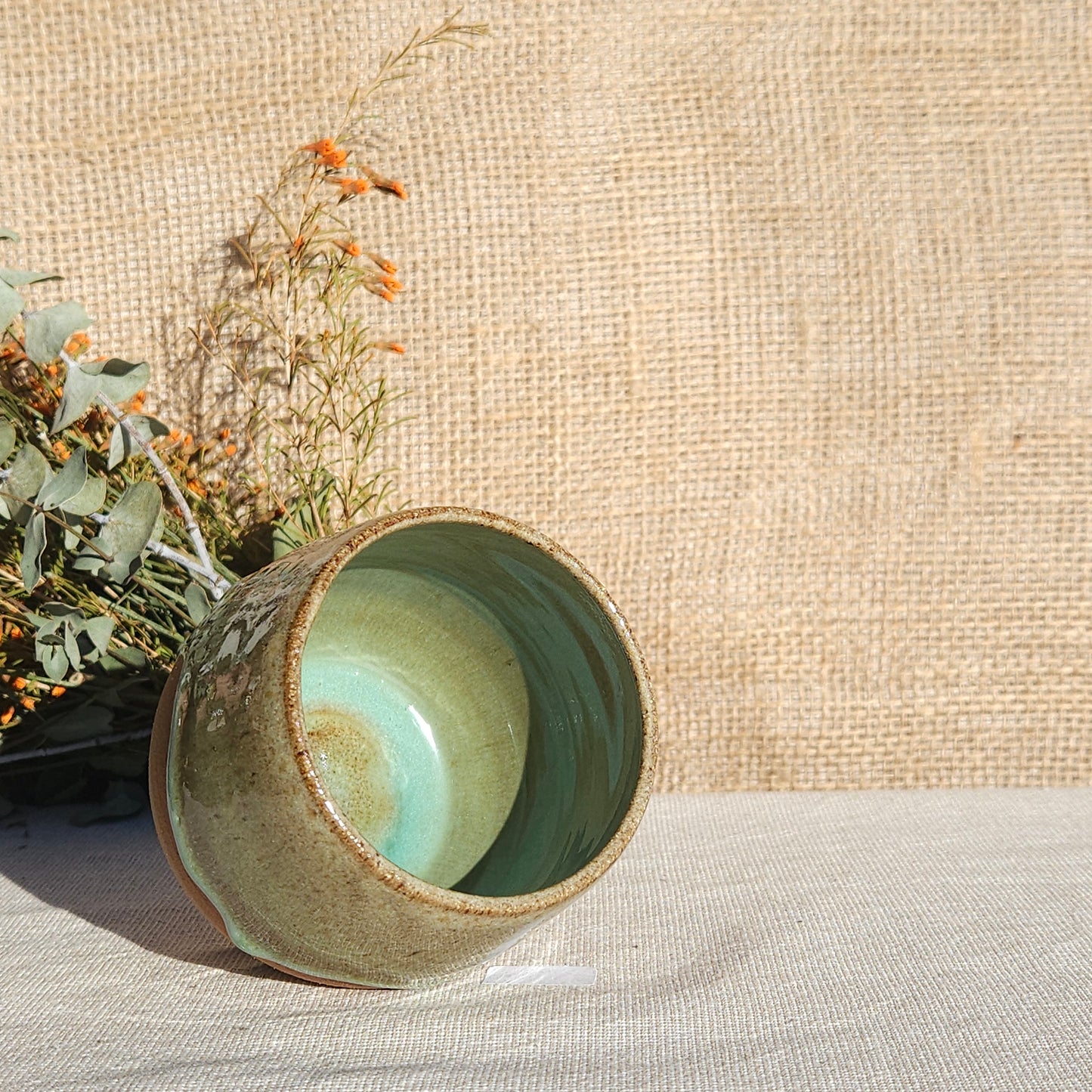 Gobelet sans anse vert olive
