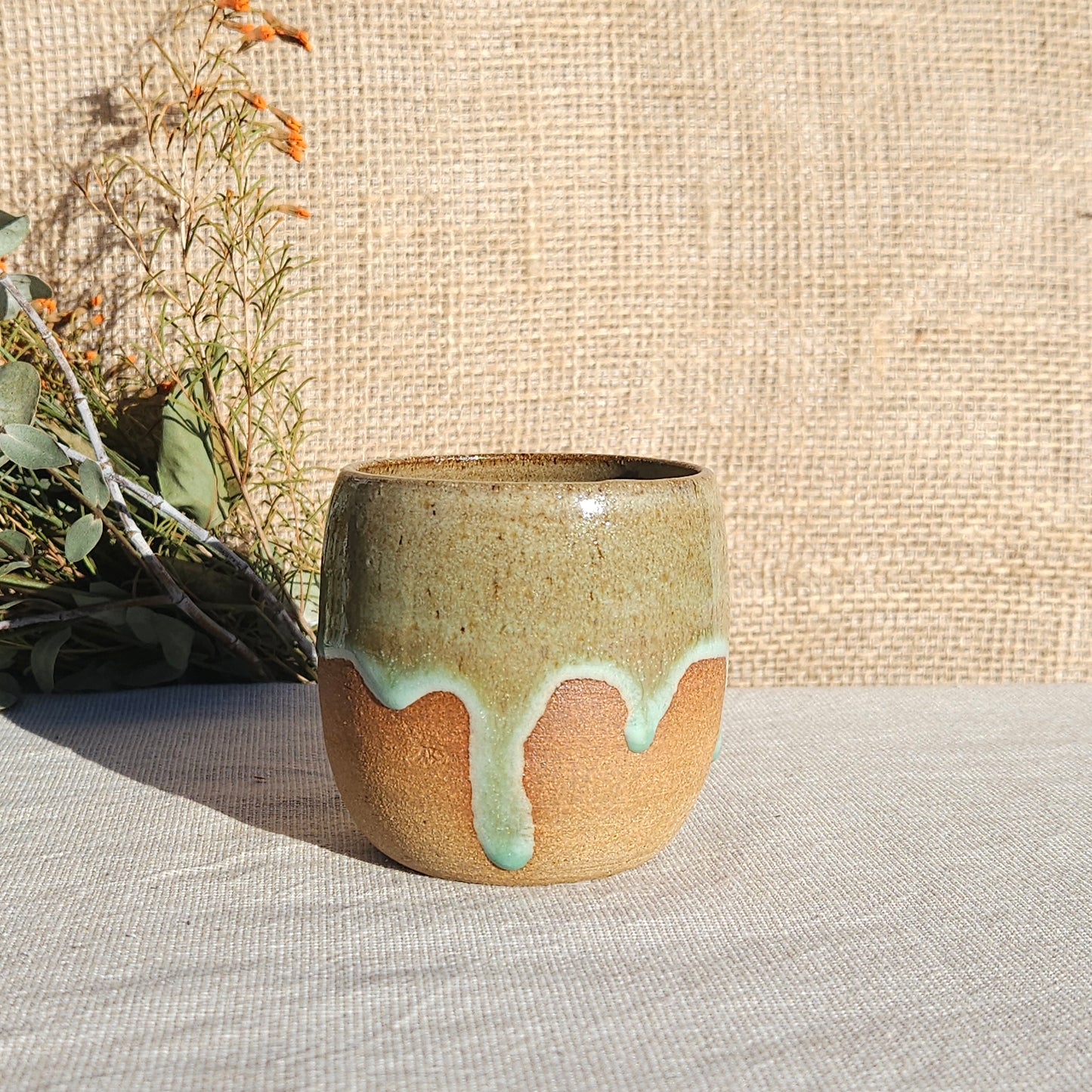 Gobelet sans anse vert olive