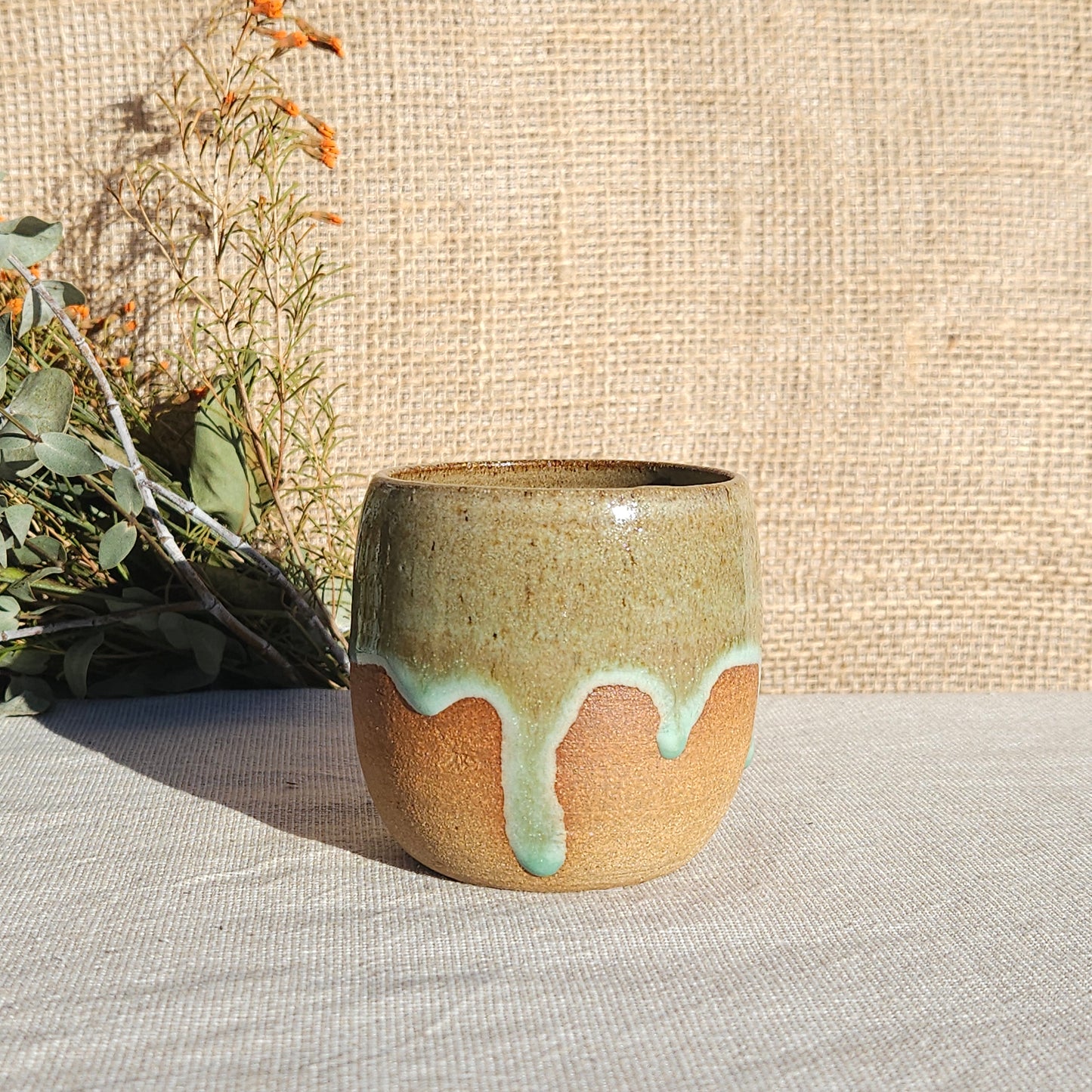Gobelet sans anse vert olive