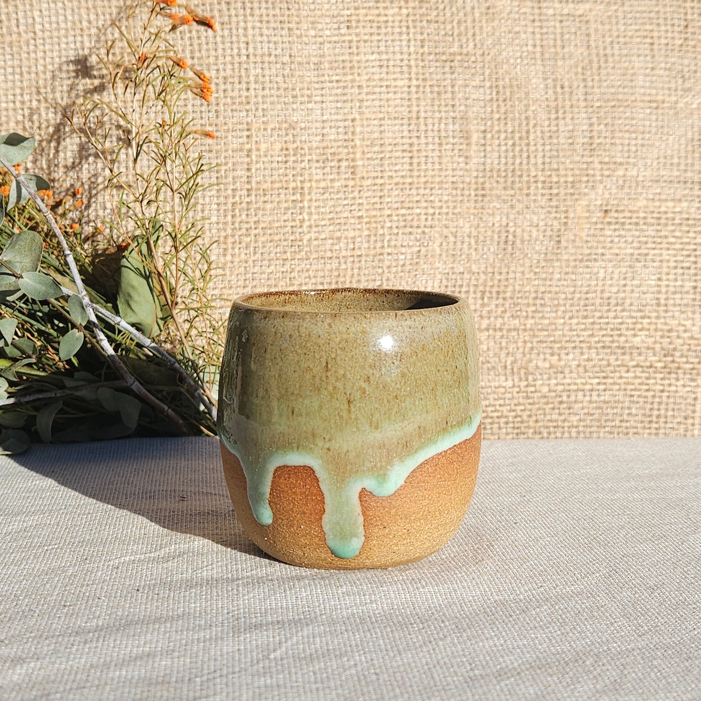Gobelet sans anse vert olive