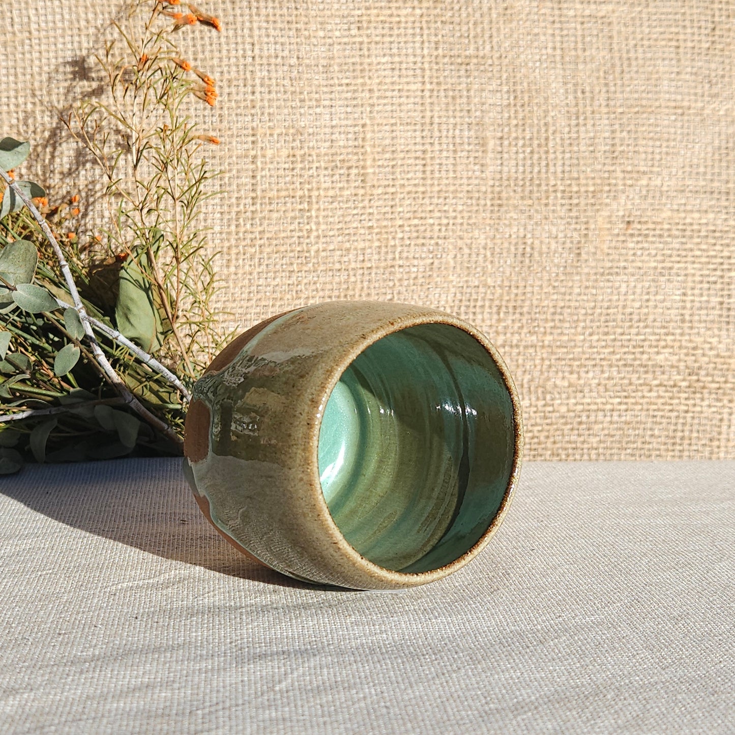 Gobelet sans anse vert olive