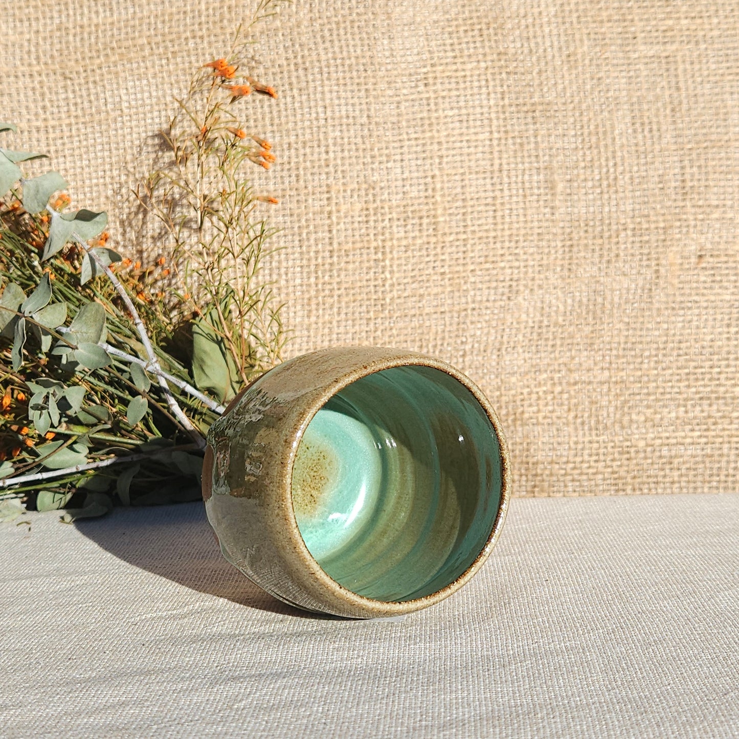 Gobelet sans anse vert olive