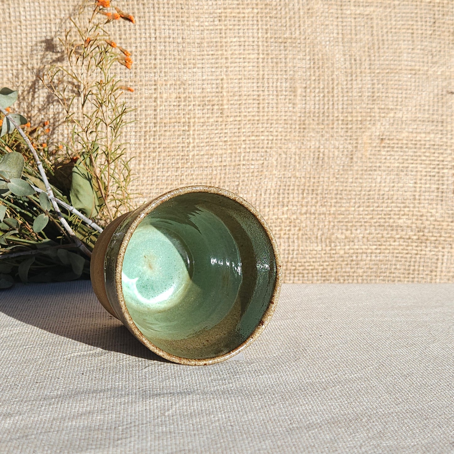 Gobelet sans anse vert olive