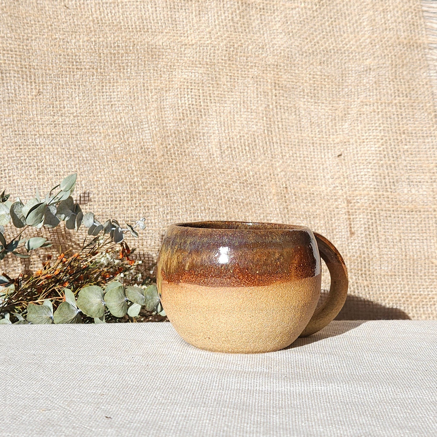 Tasse Boule Beige Rouille