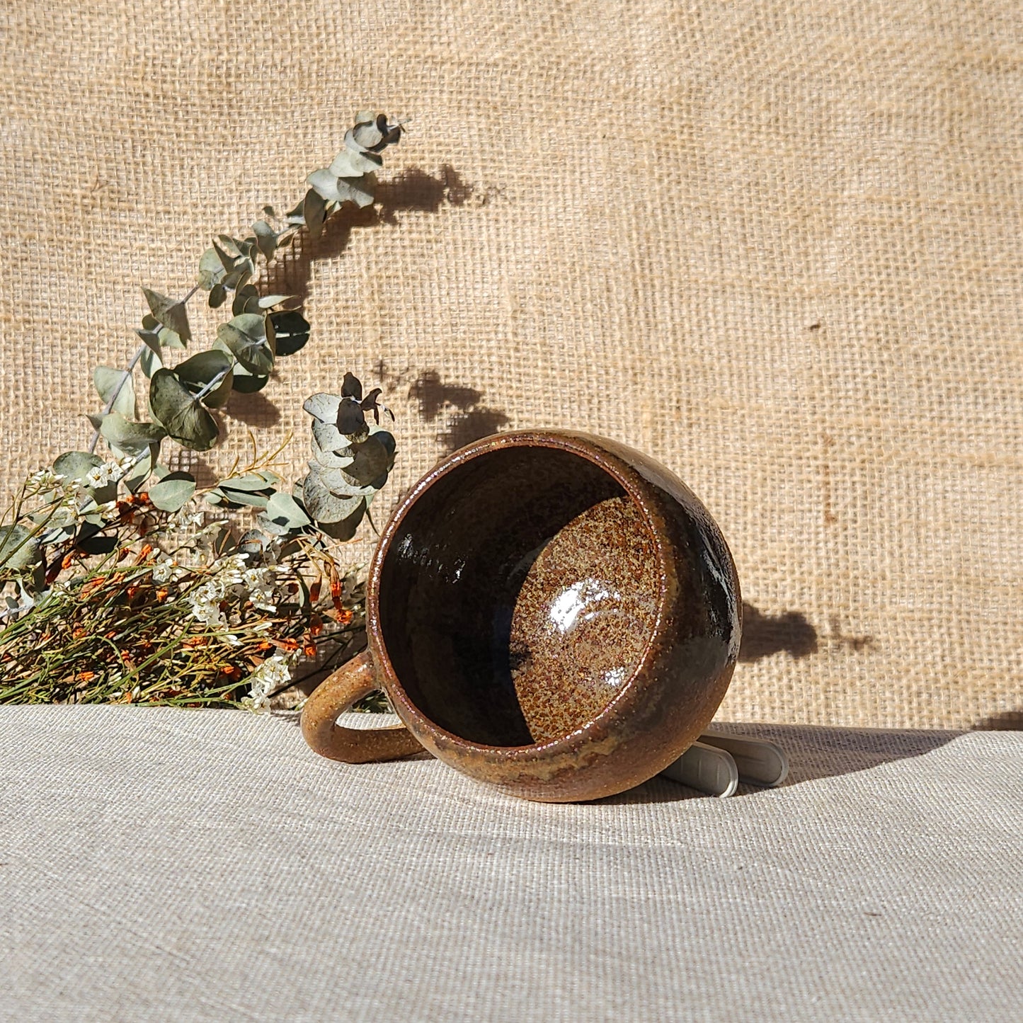 Tasse Boule Beige Rouille