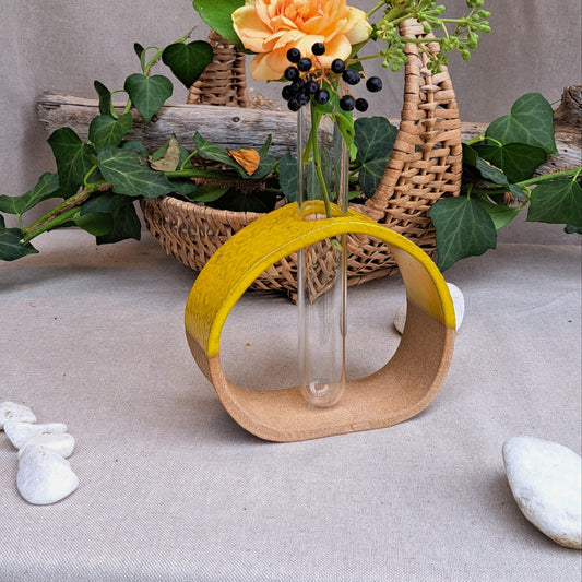 Vase Soliflore Terre et Verre