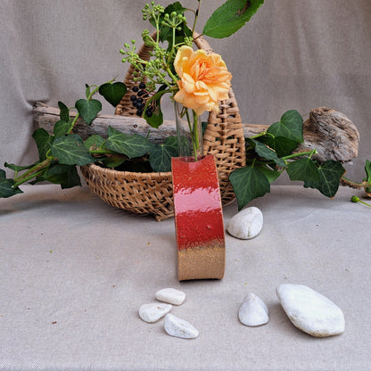 Vase Soliflore Terre et Verre