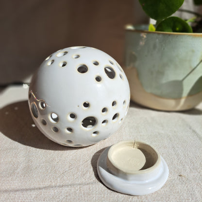 Photophore Blanc motif constellation