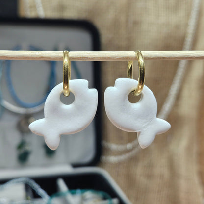 Poissons Porcelaine Blanc