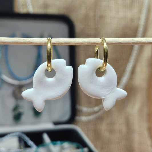 Poissons Porcelaine Blanc