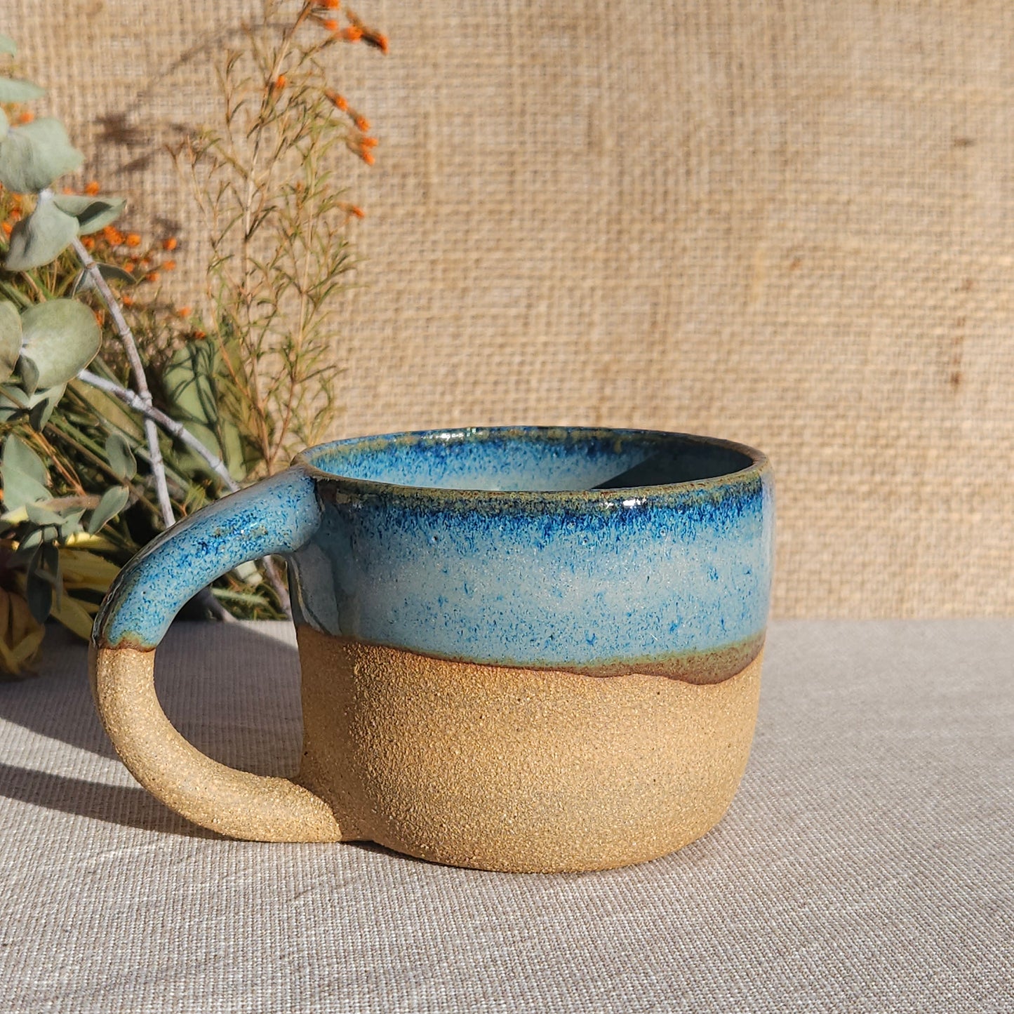 Tasse avec anse Bleu vert