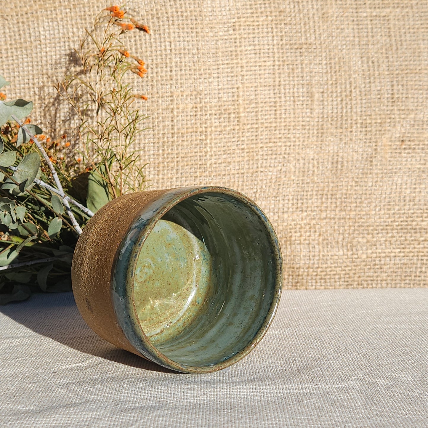 Gobelet droit sans anse Bleu vert