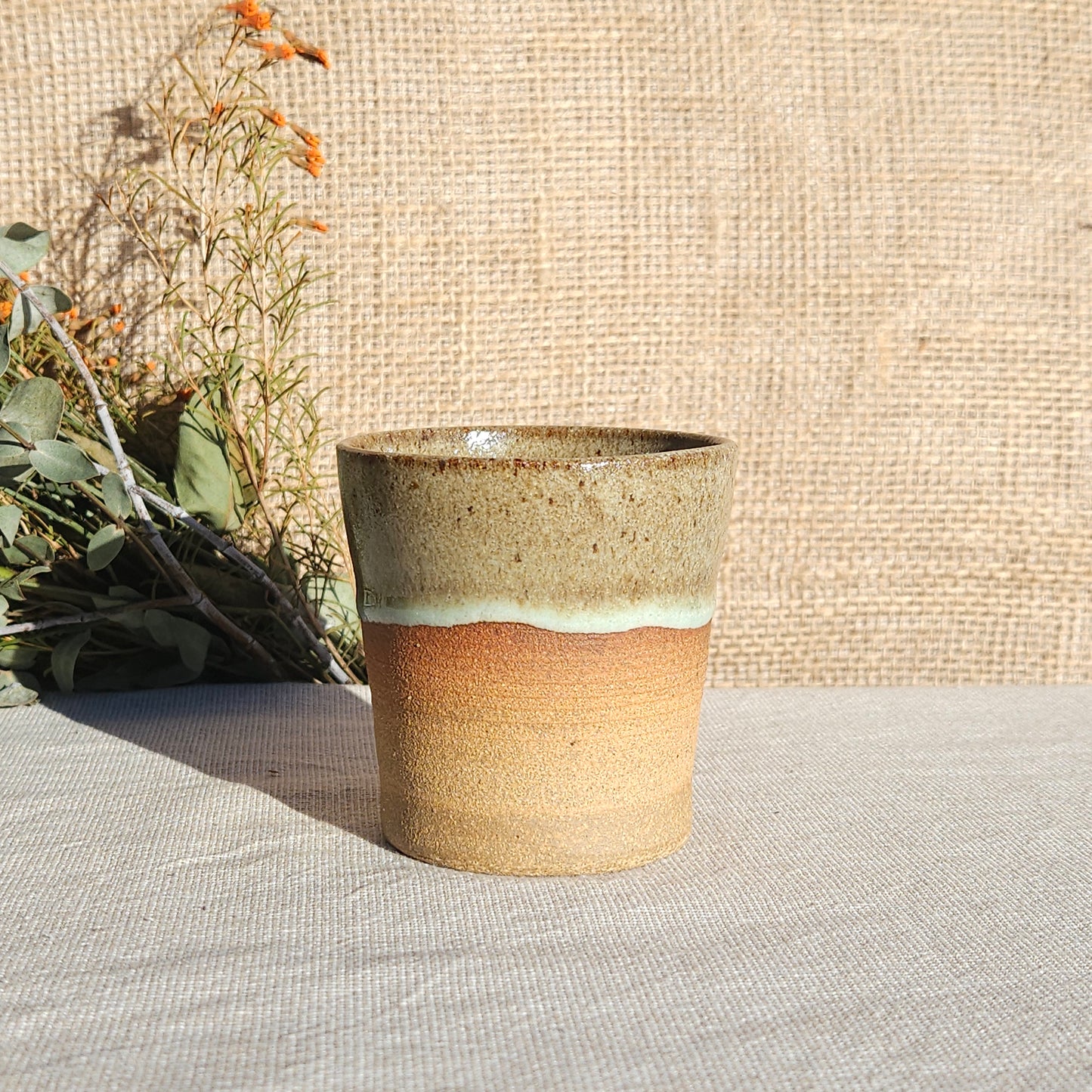 Gobelet sans anse vert olive