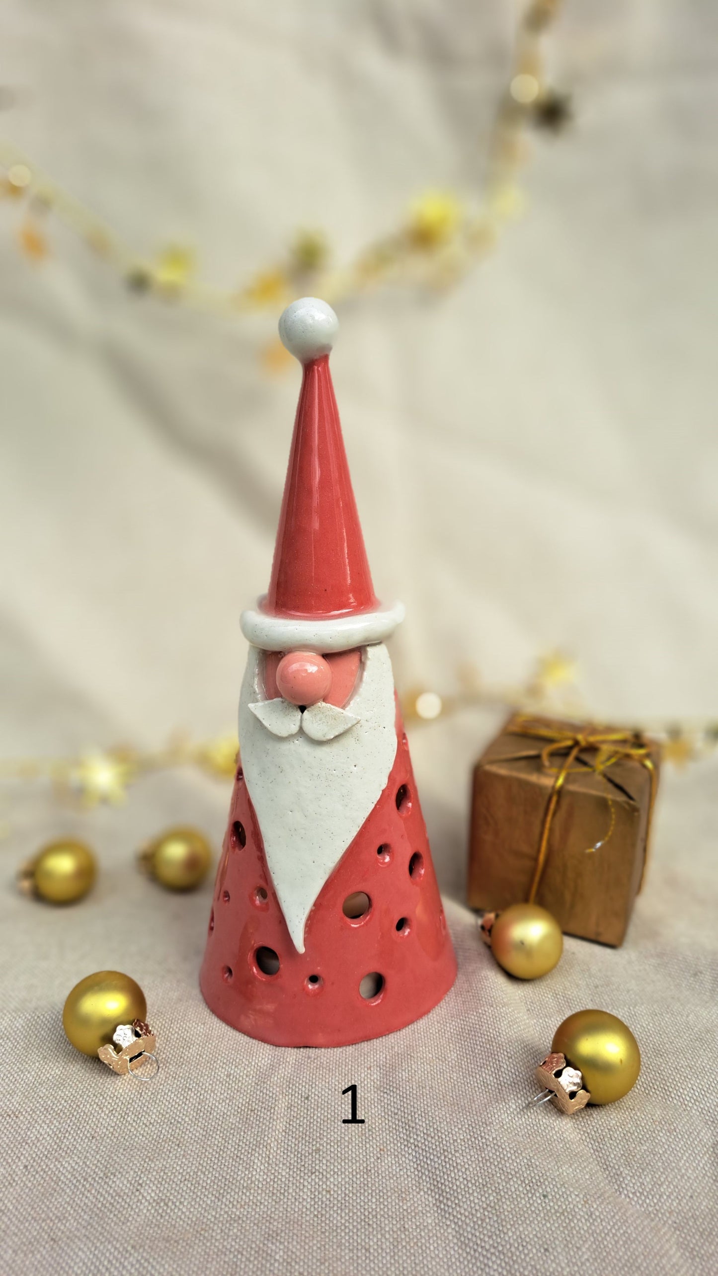 Papa Noël photophore