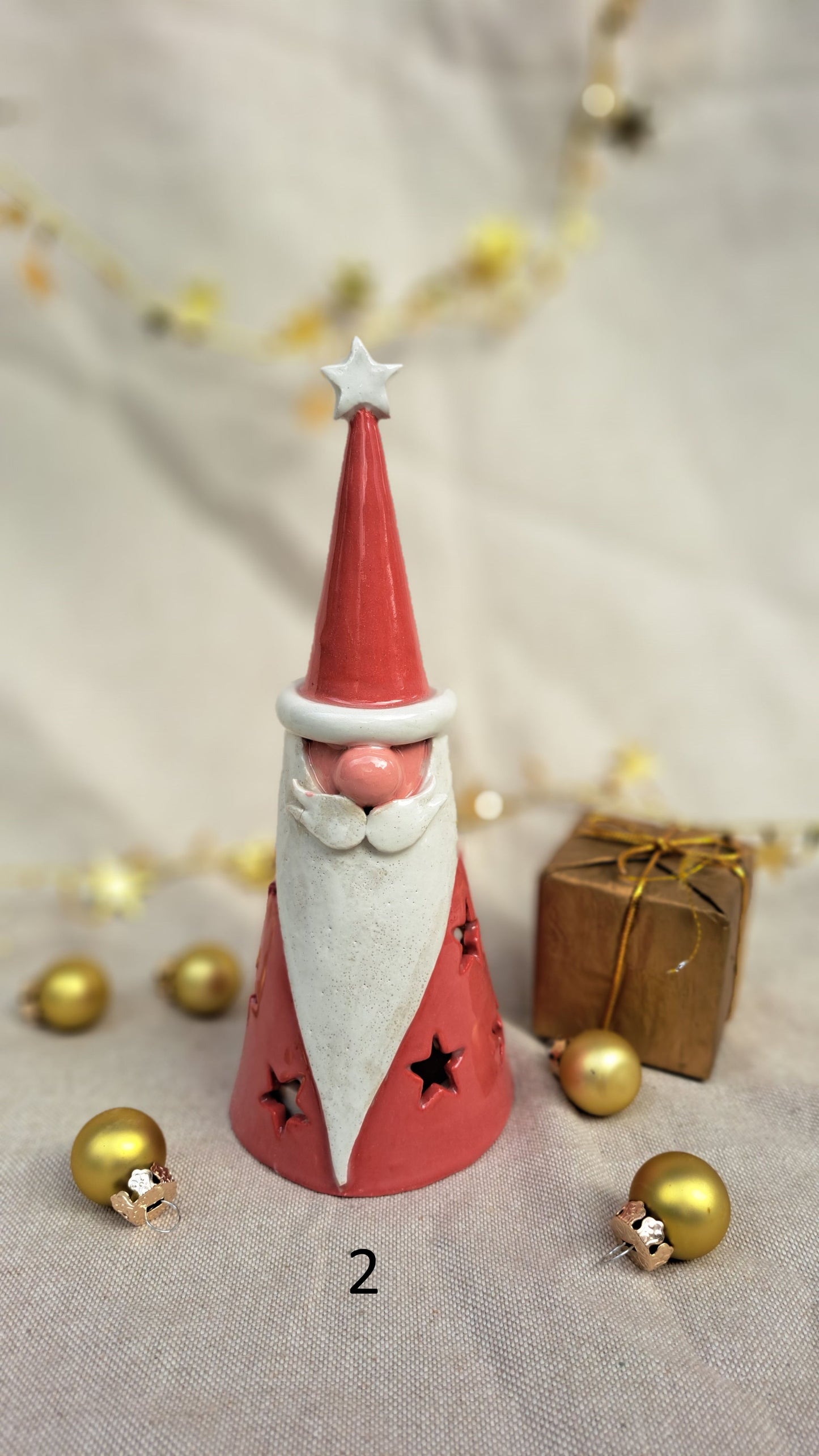 Papa Noël photophore