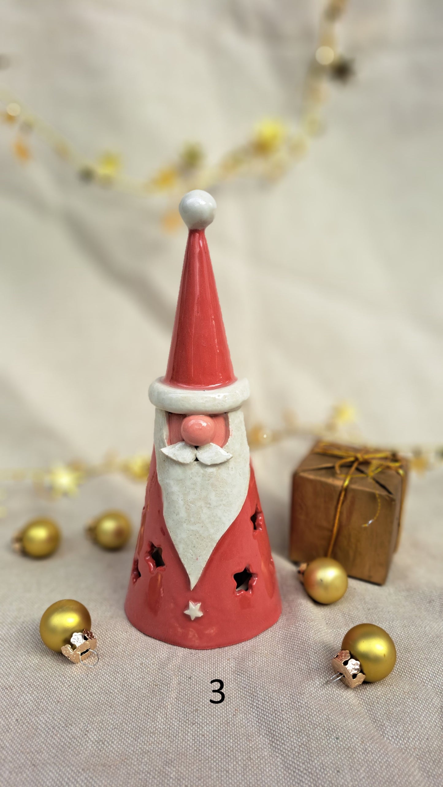 Papa Noël photophore