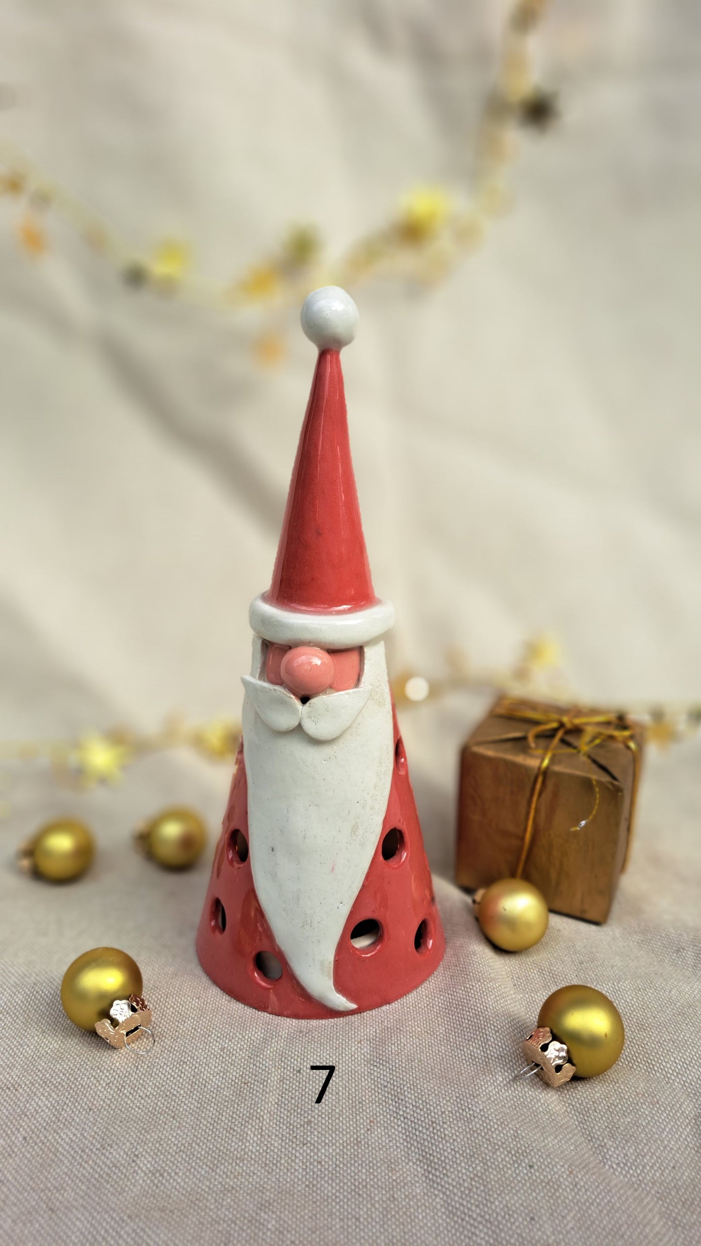 Papa Noël photophore