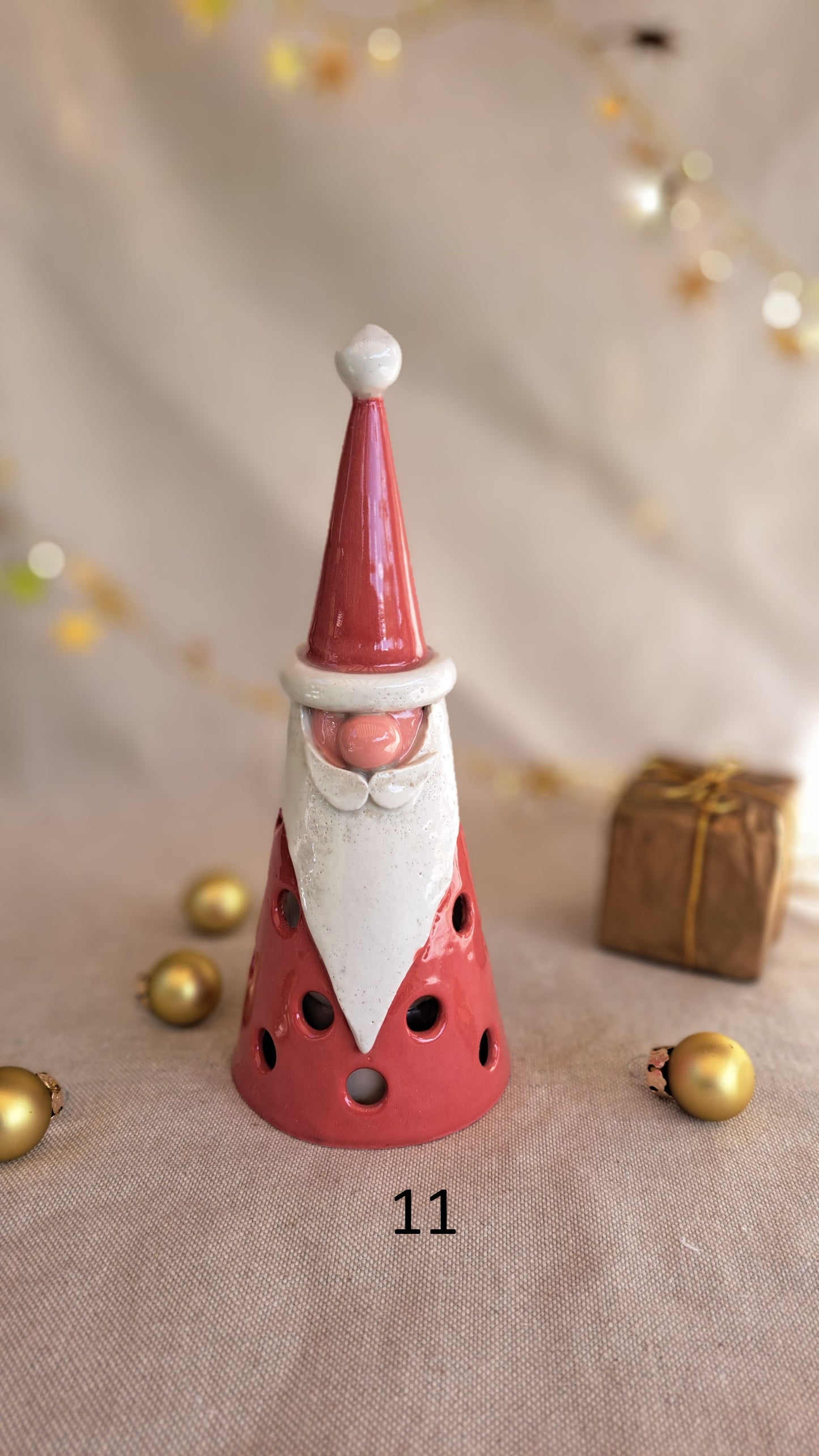 Papa Noël photophore