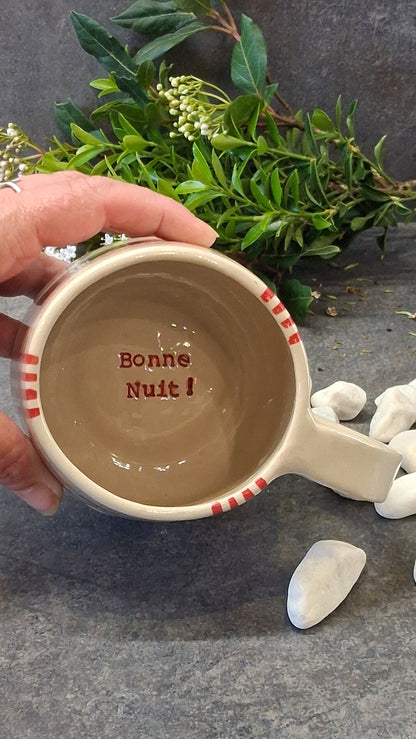 Mug XXL Pisse Mémère XXL Rayé rouge torchon