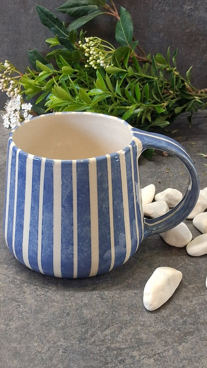Mug XXL Rayé Mauve