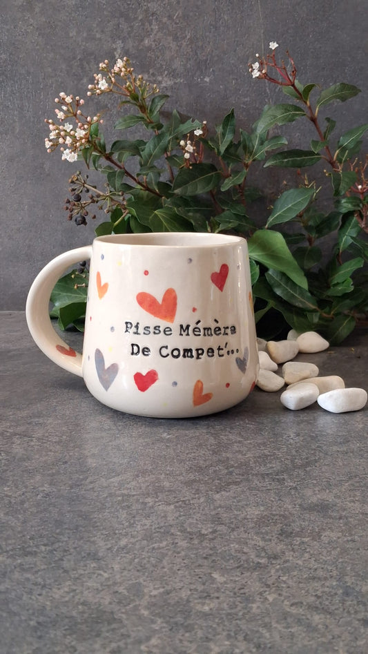 Mug XXL Pisse mémère de compet'