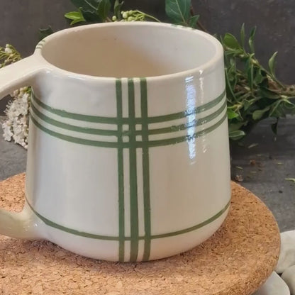 Mug XXL Pisse Mémère XXL Rayé vert torchon